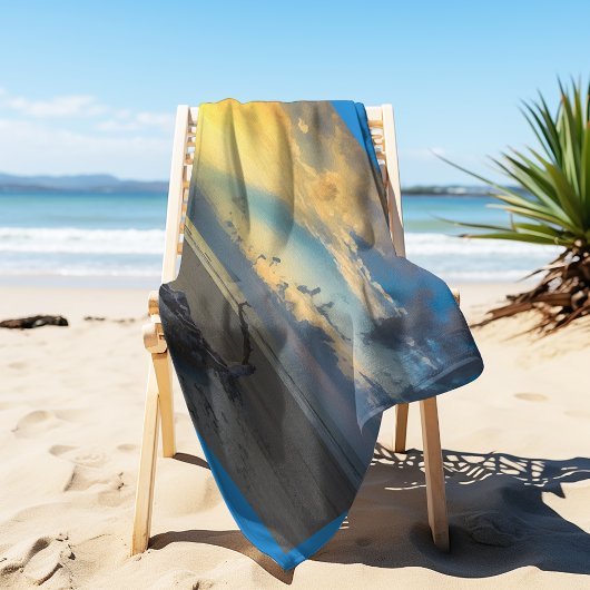 Driftwood Beaufort SC Beach Sunrise Strandtuch