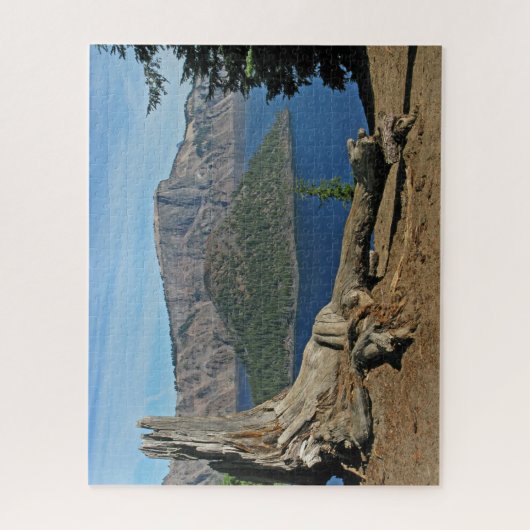 Driftwood beim Crater Lake Oregon Design Puzzle (Vertikal)