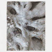Driftwood Burl Abstrakt Fleecedecke (Vorderseite)