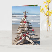 Driftwood Christmas Tree Karte (Gelbe Blume)