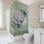 Driftwood Echeveria Duschvorhang (Beispiel)