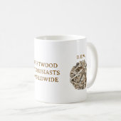 DRIFTWOOD ENTHUSIASTS WORLDWIDE. D.E.W. MUG KAFFEETASSE (VorderseiteRechts)