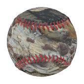 Driftwood Gran Pattern Foto Rustikales Holzkorn Baseball (Rückseite)
