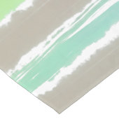 Driftwood Graue blaue Wasserfarben Streifen Großer Tischläufer (Ecke)