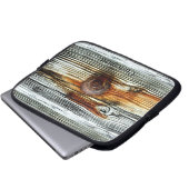 Driftwood-Grautplatten Thunder_Cove Laptopschutzhülle (Vorne Knopf)