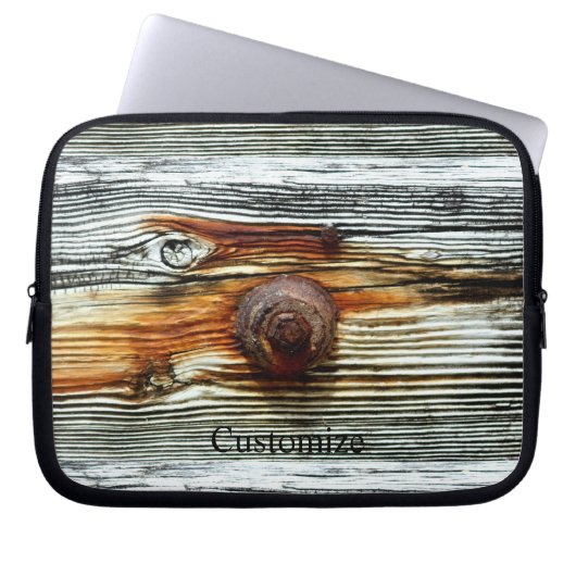 Driftwood-Grautplatten Thunder_Cove Laptopschutzhülle (Vorderseite)