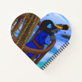 Driftwood heart notebook notizblock (Rückseite)
