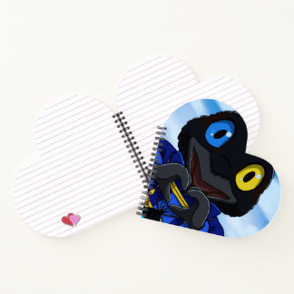 Driftwood heart notebook notizblock