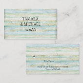 Driftwood Holzbrett Strand Ozean Stil Platzkarte (Vorne/Hinten)