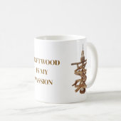 Driftwood is my passion. Coffee mug Kaffeetasse (VorderseiteRechts)