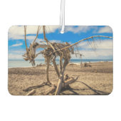 Driftwood-Kunstwerk am Hokitika Beach, Neuseeland Autolufterfrischer (Rückseite)