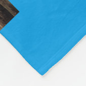 Driftwood-Kunstwerk am Hokitika Beach, Neuseeland Fleecedecke (Ecke)