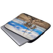 Driftwood-Kunstwerk am Hokitika Beach, Neuseeland Laptopschutzhülle (Vorne Knopf)