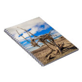 Driftwood-Kunstwerk am Hokitika Beach, Neuseeland Notizblock (Rechte Seite)