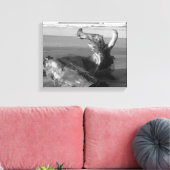 Driftwood Log Costa Rica Beach Photo  Leinwanddruck (Insitu (Wohnzimmer))