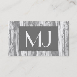 Driftwood-Muster - grau/grau/weiß Visitenkarte