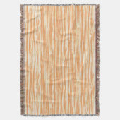 Driftwood-Muster - hellorange und creme Decke (Vorderseite Vertikal)