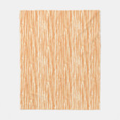 Driftwood-Muster - hellorange und creme Fleecedecke (Vorderseite)