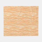 Driftwood-Muster - hellorange und creme Fleecedecke (Vorderseite (Horizontal))