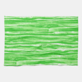 Driftwood-Muster - Kalkgrün und Weiß Küchentuch (Horizontal)