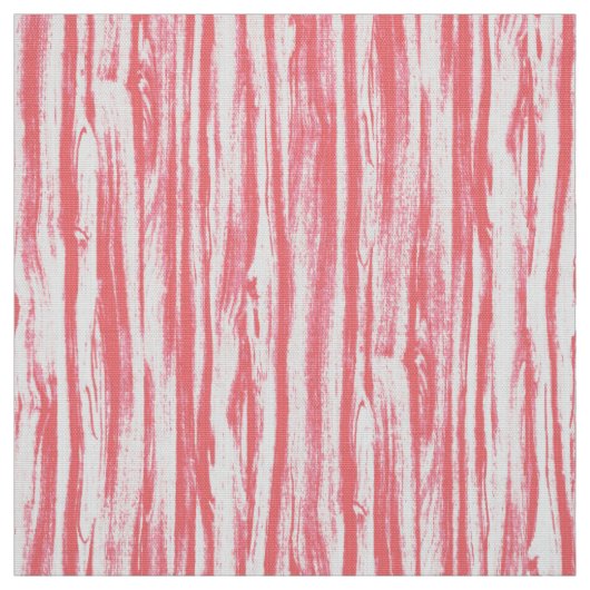 Driftwood-Muster - Korallenrosa und Weiß Stoff (Muster)