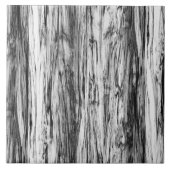 Driftwood-Muster - schwarz, weiß und grau Fliese (Vorderseite)