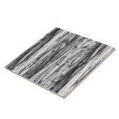 Driftwood-Muster - schwarz, weiß und grau Fliese (Seite)
