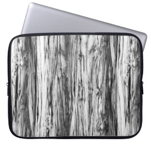 Driftwood-Muster - schwarz, weiß und grau Laptopschutzhülle