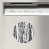 Driftwood-Muster - schwarz, weiß und grau Magnet (In Situ (Geschirrspüler))