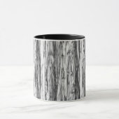 Driftwood-Muster - schwarz, weiß und grau Tasse (Zentrum)