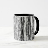 Driftwood-Muster - schwarz, weiß und grau Tasse (VorderseiteRechts)