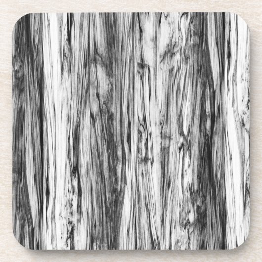 Driftwood-Muster - schwarz, weiß und grau Untersetzer (Vorderseite)