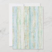 Driftwood Ocean Beach Coastal Shore Brautparty Einladung (Rückseite)