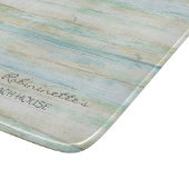 Driftwood Ocean Beach House Coastal Seashore Schneidebrett (Ecke)