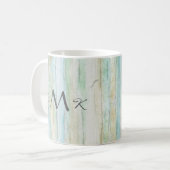 Driftwood Ocean Beach House Coastal Seashoredriftw Kaffeetasse (Vorderseite Links)
