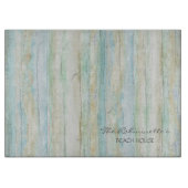Driftwood Ocean Beach House Coastal Shore Schneidebrett (Vorderseite)