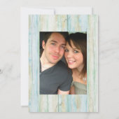 Driftwood Ocean Beach Küste Save the Date Einladung (Rückseite)