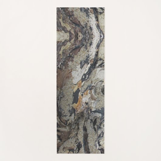 Driftwood Pattern Beach Wood Coasttic Rustic Yogamatte (Vorderseite)