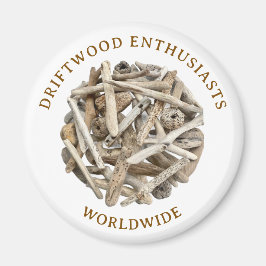 DRIFTWOOD THEMED MAGNET. FRIDGE MAGNET