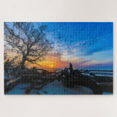 Driftwood Tree Friedhof Beaufort SC Beach Puzzle (Horizontal)