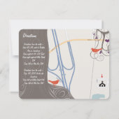 Driftwood Tree Swirl Unterkunftskarte Einladung (Rückseite)