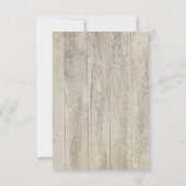 Driftwood und Navy Blue Anchors Wedding RSVP Cards Karte (Rückseite)