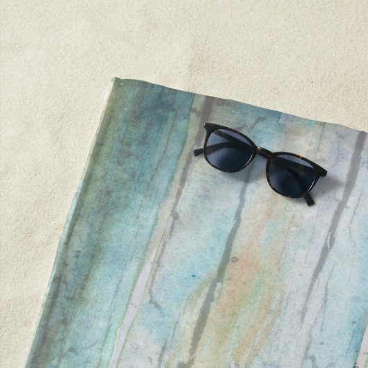 Driftwood Watercolor Beach Rustikale Holzküste Strandtuch (Beispiel)