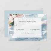 Driftwood Watercolor Beach Wedding UAWG Einladung (Vorne/Hinten)