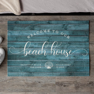 Driftwood WILLKOMMEN IN UNSEREM Beach House Skript Fußmatte