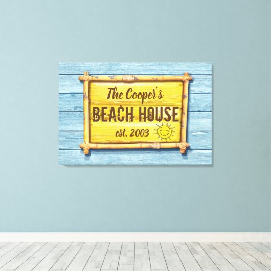 DriftwoodBeach House - Leinwand (Insitu (Holzboden))