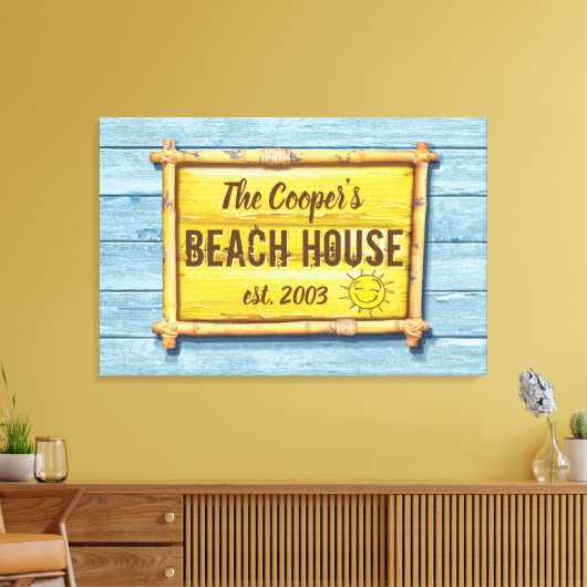 DriftwoodBeach House - Leinwand (Insitu (Wohnzimmer))