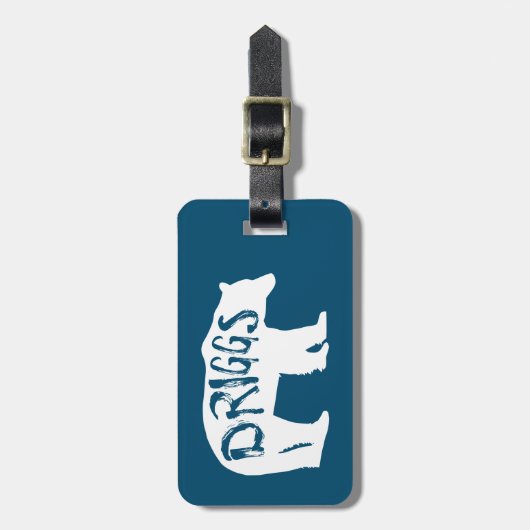 Driggs Idaho Bear Gepäckanhänger (Vorderseite vertikal)