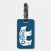 Driggs Idaho Bear Gepäckanhänger (Rückseite vertikal)