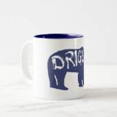 Driggs Idaho Bear Zweifarbige Tasse (Vorderseite Links)